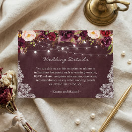 Details zur Hochzeitsszenierung in der Saitenleuch Begleitkarte