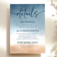 Details zur Hochzeitszeit am Strand von Blue Ocean