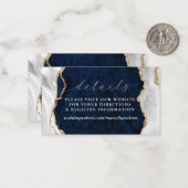 Details zur Karte für Marmor, Weißes und Gold (Vorderseite/Rückseite Beispiel)