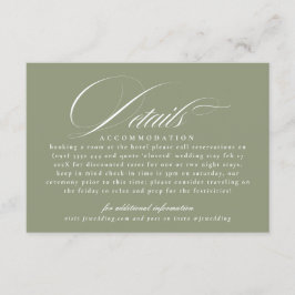 Details zur klassischen Kalligrafie-Seite Grüne Ho Begleitkarte