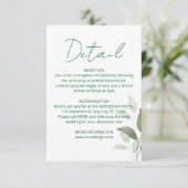 Details zur Leaf-Hochzeit RSVP Karte (Stehend Vorderseite)