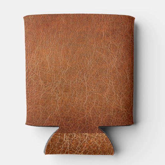 Details zur Ledertextur Dosenkühler (Rückseite)