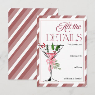 Details zur Let's Jingle and Mingle-Feier Begleitkarte