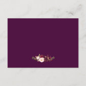 Details zur Lila Blütensilber Begleitkarte (Rückseite)