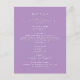 Details zur Lilac-Koordinate Begleitkarte