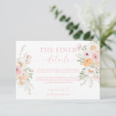 Details zur Millimeter-Baby-Duschkarte Einladung (Stehend Vorderseite)