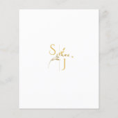 Details zur Minimalistischen White and Gold Hochze (Rückseite)