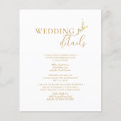 Details zur Minimalistischen White and Gold Hochze (Vorderseite)