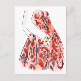 Details zur Mode Postkarte