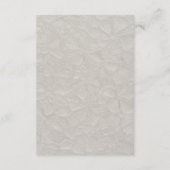 Details zur neutralen Elegant-Hochzeitsstimmung Begleitkarte (Rückseite)