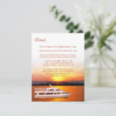 Details zur Ocean Sunset Card Begleitkarte (Stehend Vorderseite)
