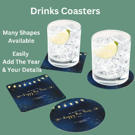 Details zur Organisation des Add-ons Jahr 20XX Runder Pappuntersetzer