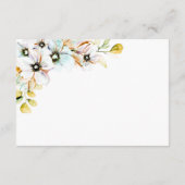 Details zur Pastellblütenhochzeit Begleitkarte (Rückseite)