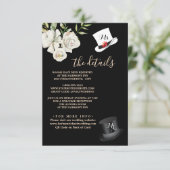 Details zur QR-Abschlusskarte für Schwarzweiß-Hoch RSVP Karte (Stehend Vorderseite)