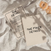 Details zur Retro Hand geschriebene, geräuschvolle Begleitkarte