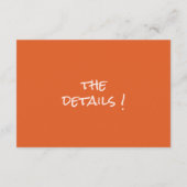 Details zur Retro Hand gezeichnet farbenfrohe blum Begleitkarte (Rückseite)