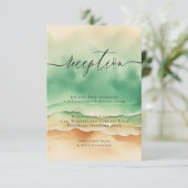 Details zur Rezeption des Sun Beach Ocean Green We Begleitkarte (Stehend Vorderseite)