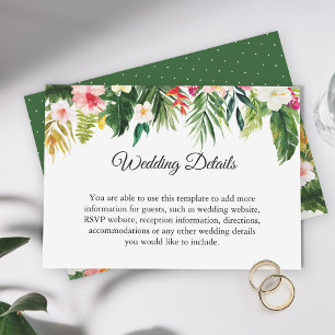 Details zur Rezeption für tropische Verließe Begleitkarte