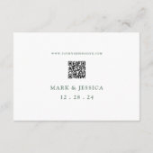 Details zur Rosa Blume-Hochzeitkarte (Rückseite)