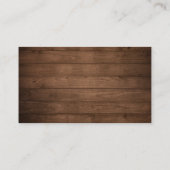 Details zur Rustic Wood String Light Wedding Websi Begleitkarte (Rückseite)