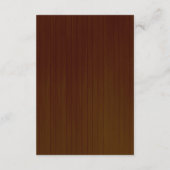 Details zur rustikalen Hochzeit aus dunklem Holz L Begleitkarte (Rückseite)