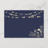 Details zur rustikalen Hochzeit der Navy Begleitkarte (Rückseite)