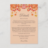 Details zur rustikalen Hochzeit im Herbst im Herbs Begleitkarte (Vorderseite)