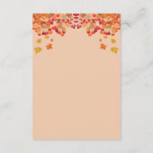 Details zur rustikalen Hochzeit im Herbst im Herbs Begleitkarte (Rückseite)