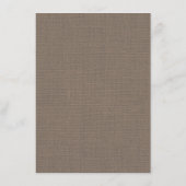 Details zur Rustikalen Hochzeit - Informationen Begleitkarte (Rückseite)