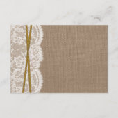 Details zur rustikalen Hochzeitskollektion Begleitkarte (Rückseite)