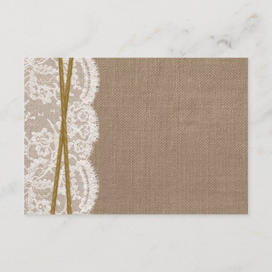 Details zur rustikalen Hochzeitskollektion Begleitkarte (Rückseite)