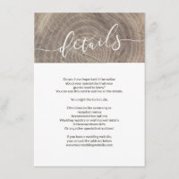 Details zur rustikalen Holzhochzeit