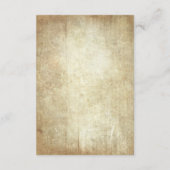 Details zur rustikalen Holzhochzeit - Informatione Begleitkarte (Rückseite)