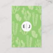 Details zur rustikalen Kakteen Hochzeit Begleitkarte (Rückseite)