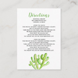 Details zur rustikalen Kakteen Hochzeit Begleitkarte