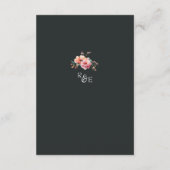 Details zur rustikalen Landblumenlandschaft Grüne  Begleitkarte (Rückseite)