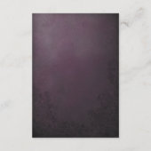 Details zur rustikalen metallischen Blume Begleitkarte (Rückseite)