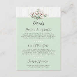 Details zur rustikalen Südwolle und zum Holz / Ric Begleitkarte