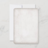 Details zur Rustikalen Waldbärenkarte RSVP Karte (Rückseite)