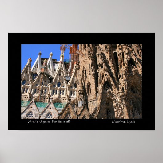 Details zur Sagrada Familia Poster (Vorne)