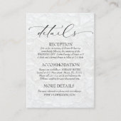 Details zur Schwarz/Weiß Klassik Begleitkarte (Vorderseite)