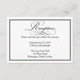 Details zur Schwarz-Weiß-Rezeption Begleitkarte