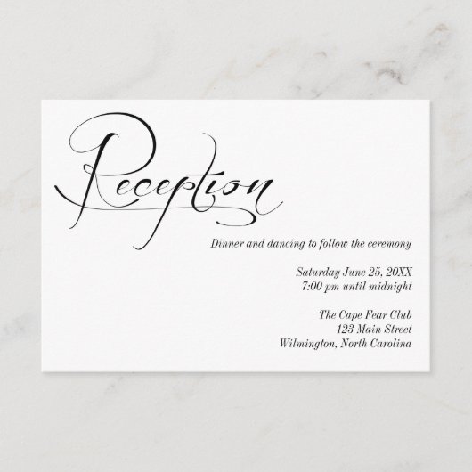 Details zur Schwarz-Weiß-Rezeption Begleitkarte (Vorderseite)