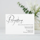 Details zur Schwarz-Weiß-Rezeption Begleitkarte (Stehend Vorderseite)