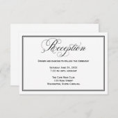 Details zur Schwarz-Weiß-Rezeption Begleitkarte (Vorne/Hinten)