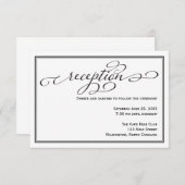 Details zur Schwarz-Weiß-Rezeption Begleitkarte (Vorne/Hinten)