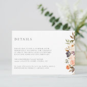 Details zur Seidenzunge im Herbst Einladung (Stehend Vorderseite)