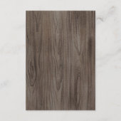 Details zur Sonnenblumenkarte auf Holz mit Hörnern Begleitkarte (Rückseite)