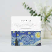 Details zur Starry Night Wedding Card Karte (Stehend Vorderseite)