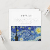 Details zur Starry Night Wedding Card Karte (Vorderseite/Rückseite Beispiel)